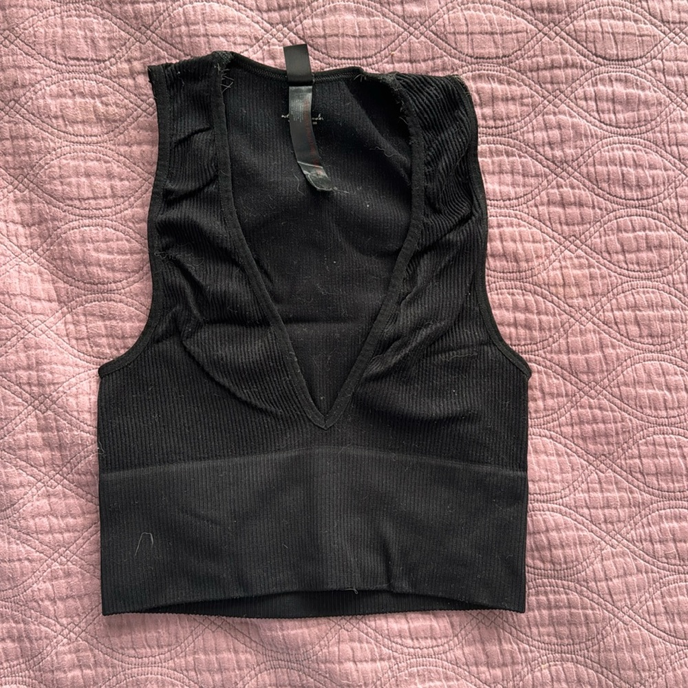 Out From Under Plunge Crop Top